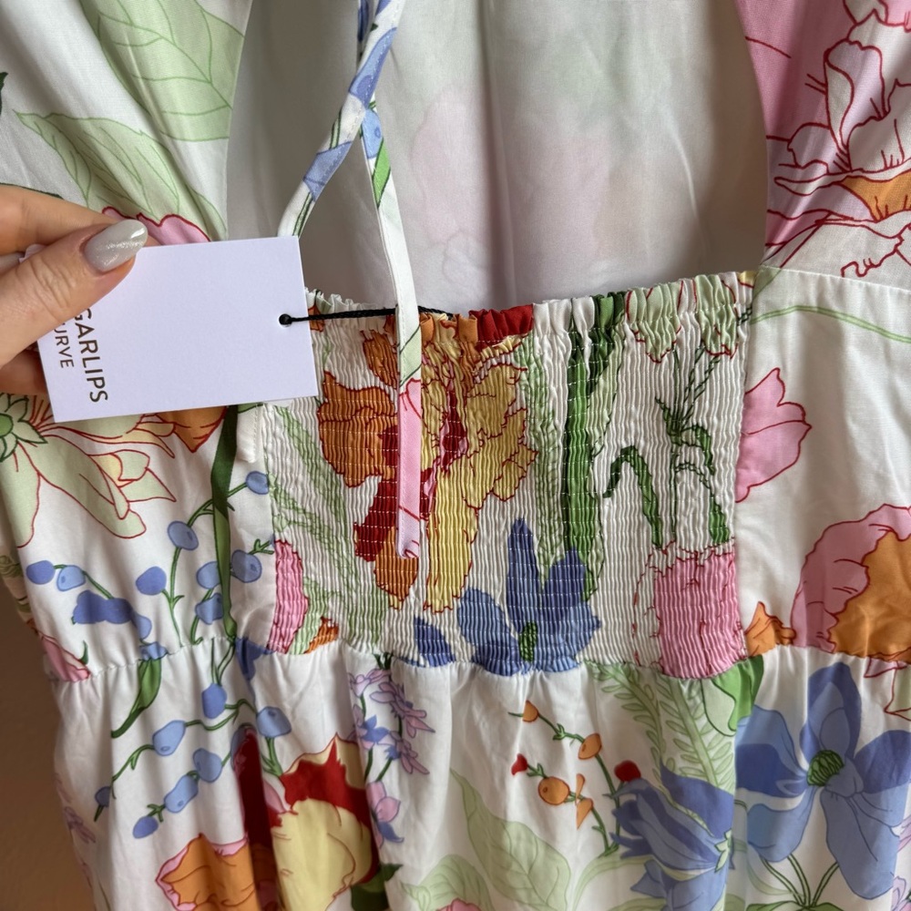 NWT Sugarlips Juliet Floral Garden Becca Tiered Maxi Dress Sz 1X - Picture 11 of 13